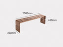 Kohala Solid Walnut Bench