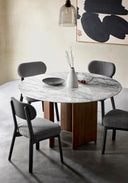 MILILANI Marble Round Dining Table