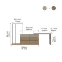 Lola Closet and Desk System