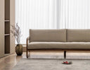 Kainoa Walnut Leather Sofa