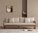Kainoa Walnut Leather Sofa