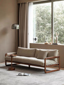 Kainoa Walnut Leather Sofa