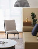 Ele High Back Fabric Lounge Chair