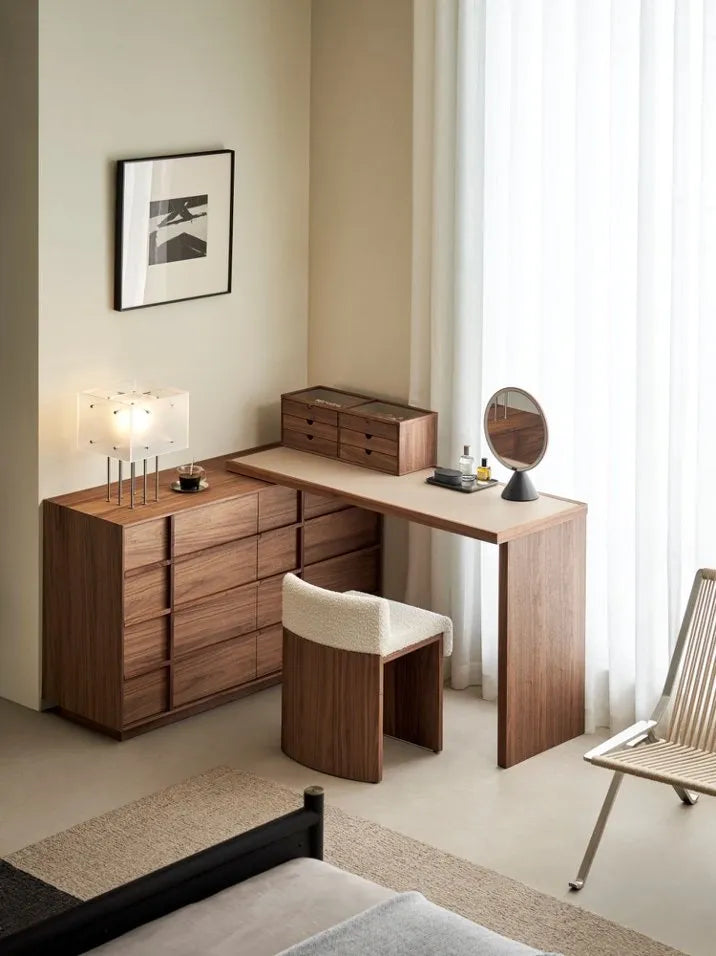 Anya Dresser Desk with Vanity Box